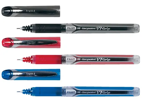 Rollerpen Pilot Hi-Tecpoint V7 Grip 0.7mm Medium punt Rood