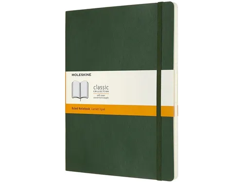 Notitieboek Moleskine XL 190x250mm lijn soft cover myrtle green