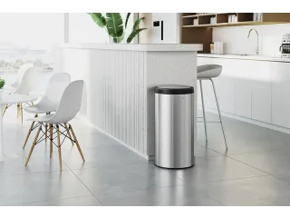 Afvalbak Villa Swing Top Bin 40 liter Mat RVS - 5