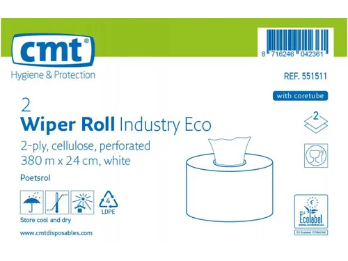 Poetsrol Industrie Geperforeerd Eco Cel 2-laags 2 Rol