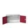wandkast 600x1050x350mm 1xStalen bodem sokkel Ral 7035 front Ral 3004