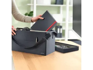 Leitz Stoffen Hot Desking Opbergtas met deksel donkergrijs - 4