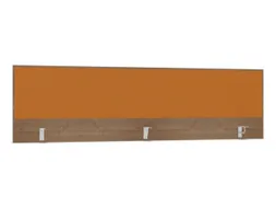 opzetpaneel,v. bureau,aanbouw achter,B 2000mm,NT-cherry,BN3005-geel