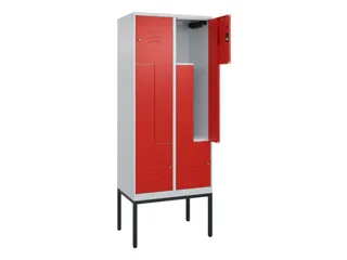 Z-garderobekast,HxBxD 2120x800x500mm,vak B 200/400mm,cil.-slot - 2