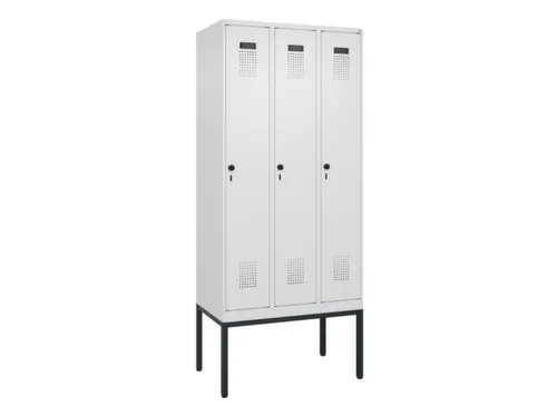 locker,HxBxD 2120x900x500mm,3vak,vak B 300mm,draaigrendel