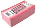 Carnet pour vestiaire numéros de 501 à 1.000 cerise