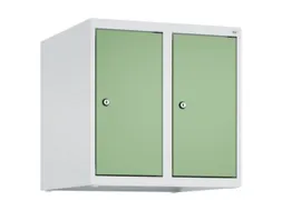 opzetkast,v. locker,2vak.,vak B 250mm,HxBxD 500x500x500mm,vleugeldeur