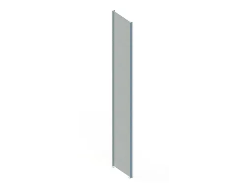 zijwand,v. inhaakstelling,HxD 3000x500mm,verzinkt,massief plaatstaal