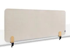 Elements Bureauscherm akoestisch 60x160cm Beige klemmen