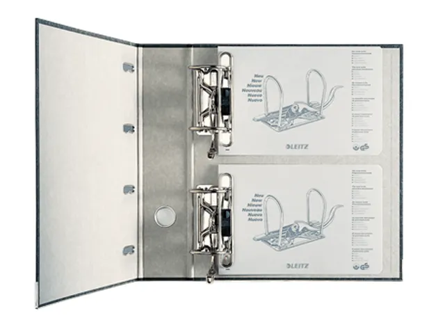 Classeur Leitz 1092 A4 75mm Bancaire 2 Méc. Carton Noir