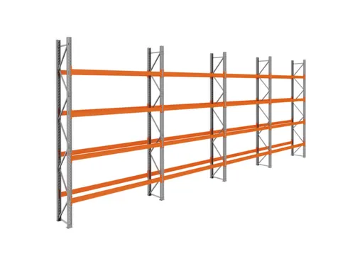 palletstelling,basis+3xaanbouw,HxBxD 4620x11300x750mm,vakl. 3000kg