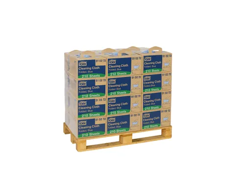 Reinigingsdoek Tork 510272 W7 Premium 1-laags 210 vel blauw Pallet