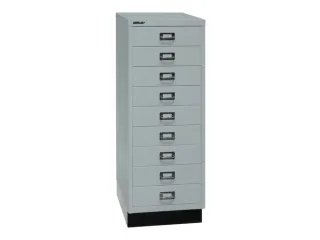 kantoor-ladekast HxBxD 940x349x432mm 9 laden romp lichtgrijs staal - 4