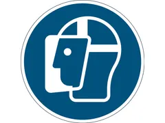 Verwijderbare vloersticker gelaatsscherm