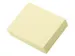 Sticky notes UPM recycled 50x40mm geel blok 100 vel, doos 16x blok