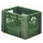 Euronorm Stapelkrat Groen 270x400x300mm 23.3l Opengewerkt/Bodem Gesl.