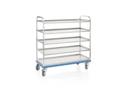 etagewagen,draagverm. 300kg,5etage(s),laadvl. LxB 1290x520mm,glad