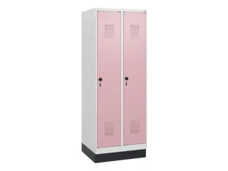schoollocker,HxBxD 1630x600x500mm,2vak,vak B 300mm,draaigrendel,sokkel - 2