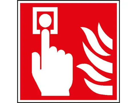 Brandbeveiligingsbord,Brandmelder,Wandbord,Aluminium,Lang Nalichtend