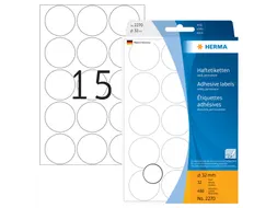 HERMA 2270 Multipurpose etiketten Rond 32mm Wit 480 stuks