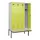 locker met bank,HxBxD 2120x1200x815mm,4vak,vak B 300mm,cilinderslot
