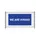 Hekwerkbanner 200x100 cm Blauw met Engelse Print WE ARE HIRING