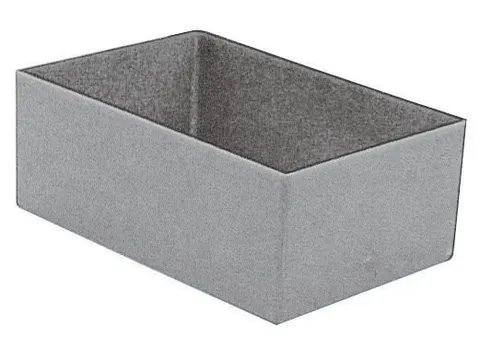 Inzetbak HxLxB 63x162x108mm Polystyreen Grijs 50 stuks