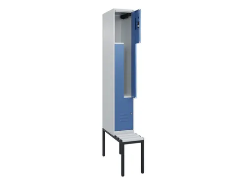 Z-garderobekast,HxBxD 2120x300x815mm,2vak,vak B 300mm,cil.-slot