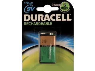 Batterij oplaadbaar Duracell 1x9Volt 170mAh Plus - 3