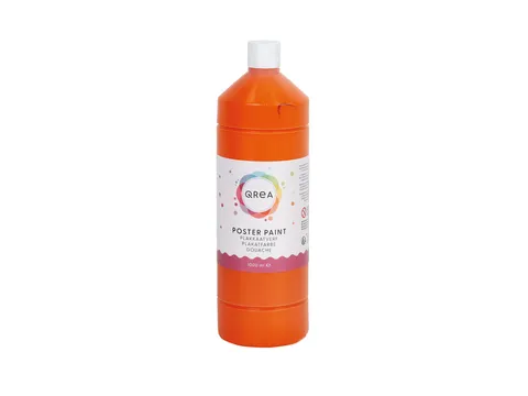 Plakkaatverf Qrea oranje 1000ml