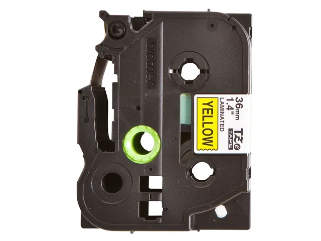 Ruban de lettrage Brother P-Touch TZe-661 standard 36mm noir sur jaune