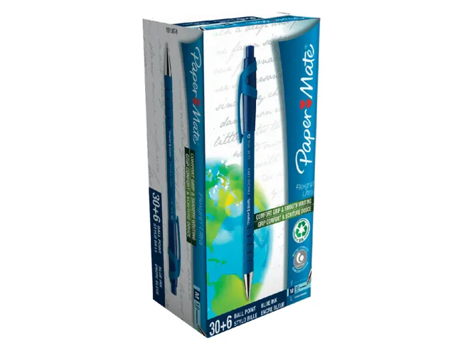 Balpen Paper Mate Flexgrip Ultra medium blauw valuepack 30+6 gratis