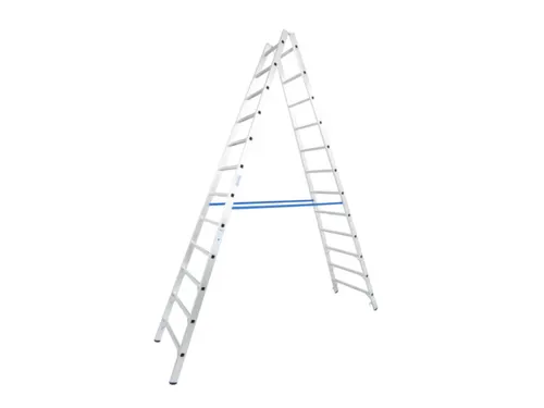 Bokladder Dubbelzijdig 3.47m 2x12sporten Aluminium Scharnieren