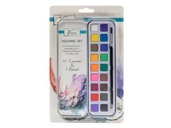 Aquarelverf Nassau Art blik à 18 napjes en penseel