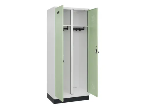 locker voor scheiding van kleding,HxBxD 1950x800x500mm,2vak