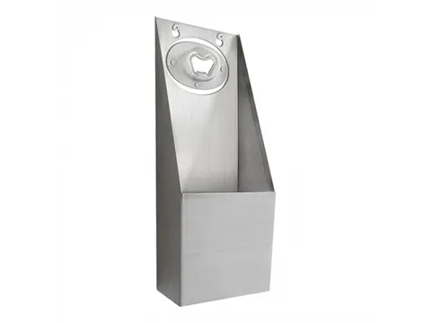 Flesopener met opvangbak rvs