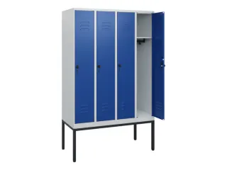 locker,HxBxD 1950x1200x500mm,4vak,vak B 300mm,draaigrendel - 2