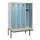 locker met bank,HxBxD 1950x1200x815mm,4vak,vak B 300mm,cilinderslot