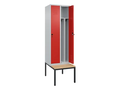 locker voor scheiding van kleding,HxBxD 2120x600x815mm,2vak