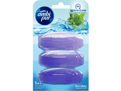 Ambi Pur Toiletblok Navulling Fris Water en Mint 3x55ml doos 6 stuks