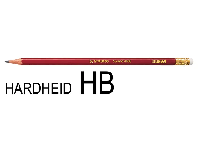 Potlood STABILO Swano grafiet 4906 HB met gumtop