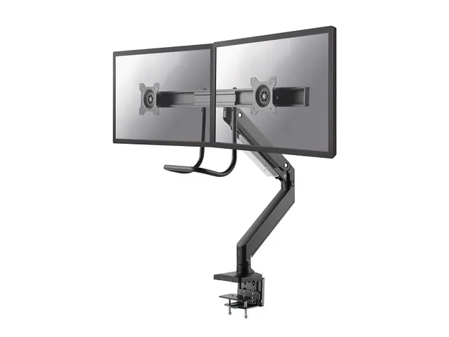 Newstar Monitorarm 2 Schermen Zwart Met Hendel D775dxblack