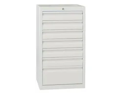 Ladenkast 900x500x500mm 6+1 Laden Uitschuifbaar Rolgeleiding Ral7035