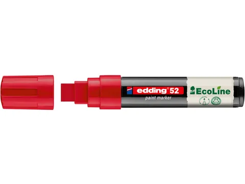 Paintmarker edding 52 EcoLine op waterbasis 4-15mm rood
