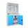 Postsorteerkast Met Deuren 1950x1000x400mm 3x6 Ral7035 Front Ral5012