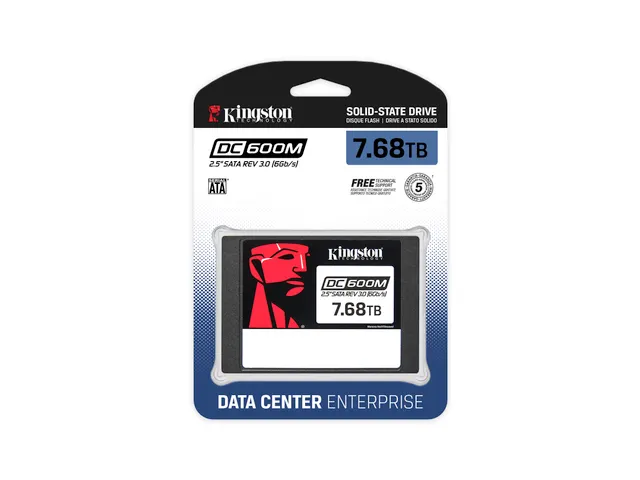SSD SATA Enterprise DC600M (usage mixte) 2,5” de 7 680 Go