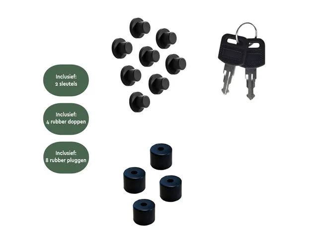 Pakketbrievenbus BRASQ 105x38x24cm PB400 Zwart