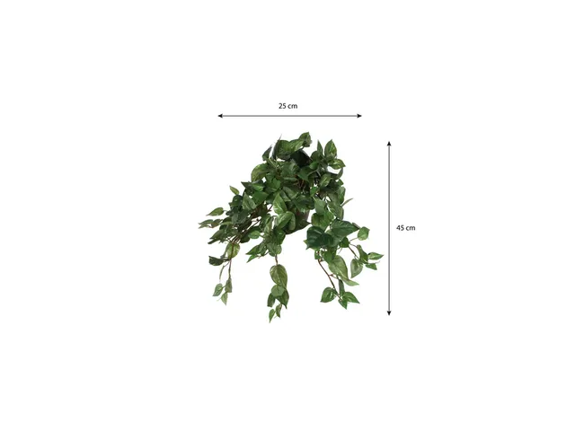 Kunstplant Mica Scindapsus hangend groen 45x25cm