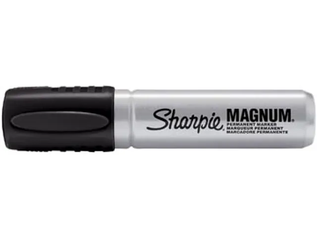 Pro Magnum Permanent Marker Beitelpunt Zwart