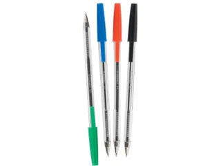 Balpen Met Dop Medium Punt 1.0mm Blauw - 4